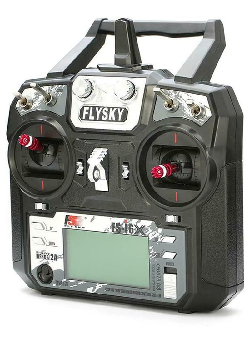 Flysky Fs-I6X 10Ch 2.4Ghz Rc Transmitter Controller with Ia6B Receiver Upgrade Cable for Rc Boat Racing Drone