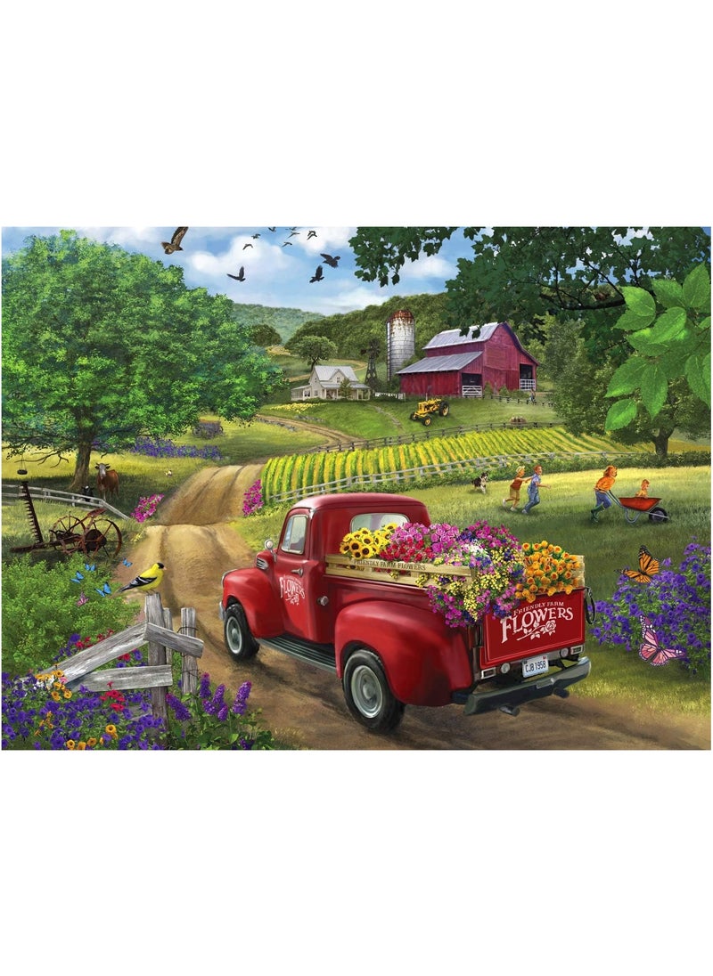 1000-Piece Creative Puzzle featuring Scenic Cartoon Designs