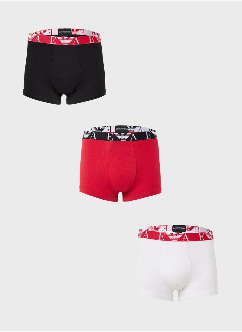 3 Pack Logo Band Boxers