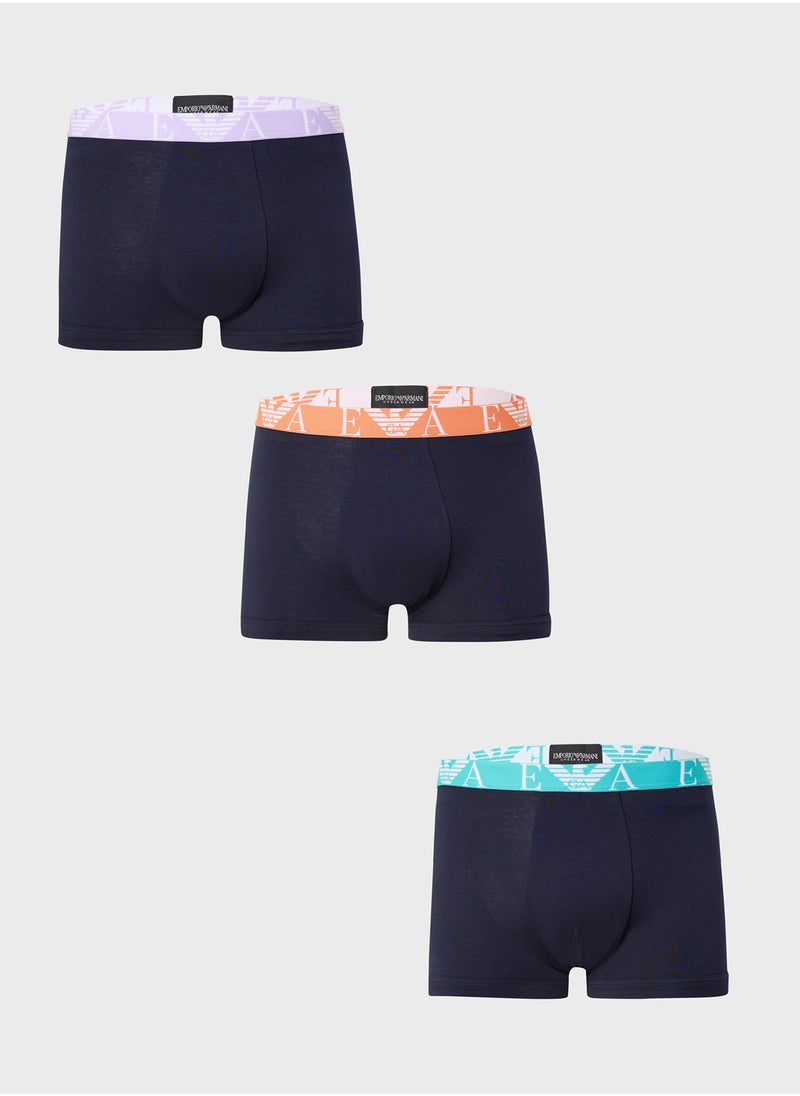 3 Pack Logo Band Boxers