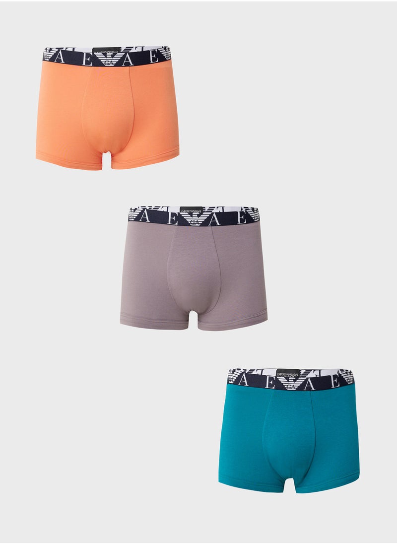 3 Pack Logo Band Boxers