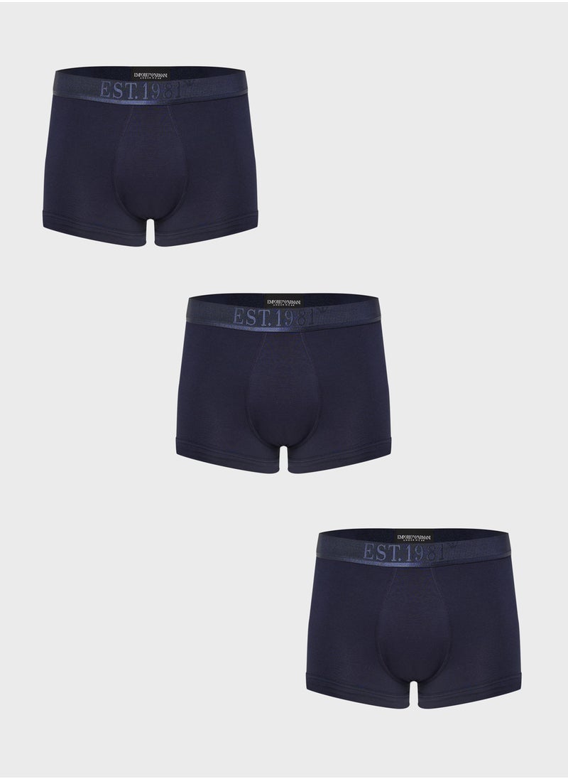 3 Pack Logo Band Boxers
