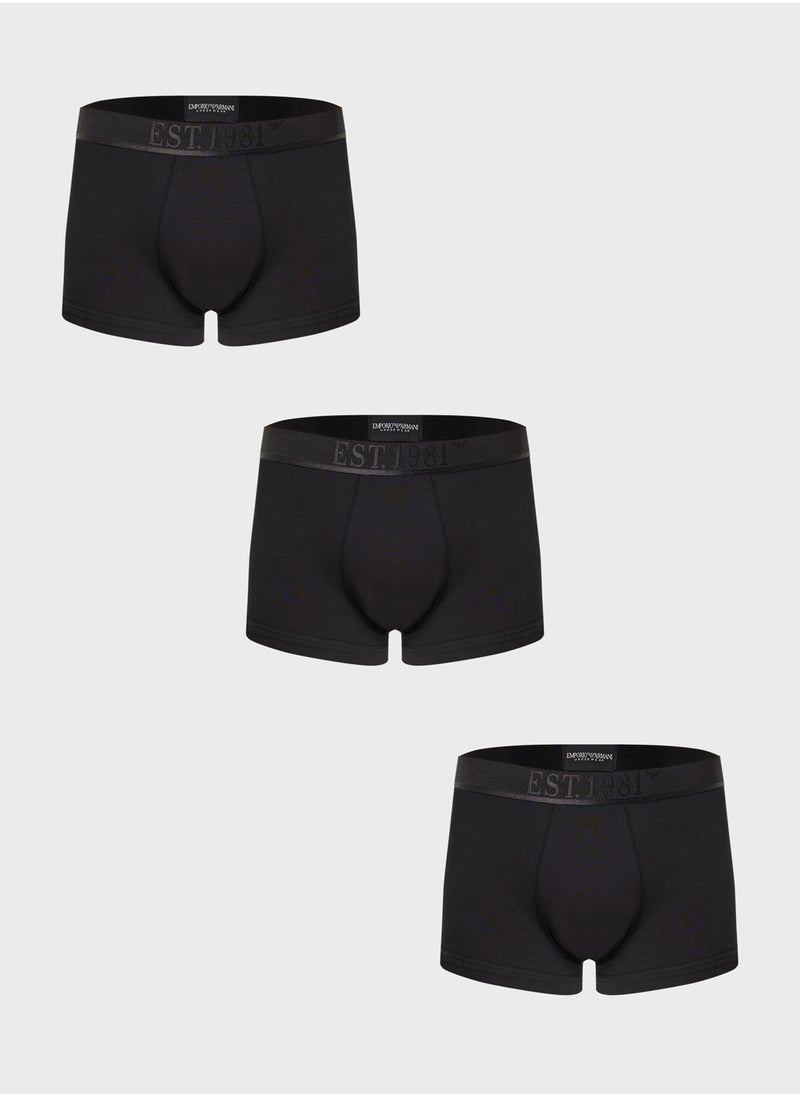 3 Pack Logo Band Boxers