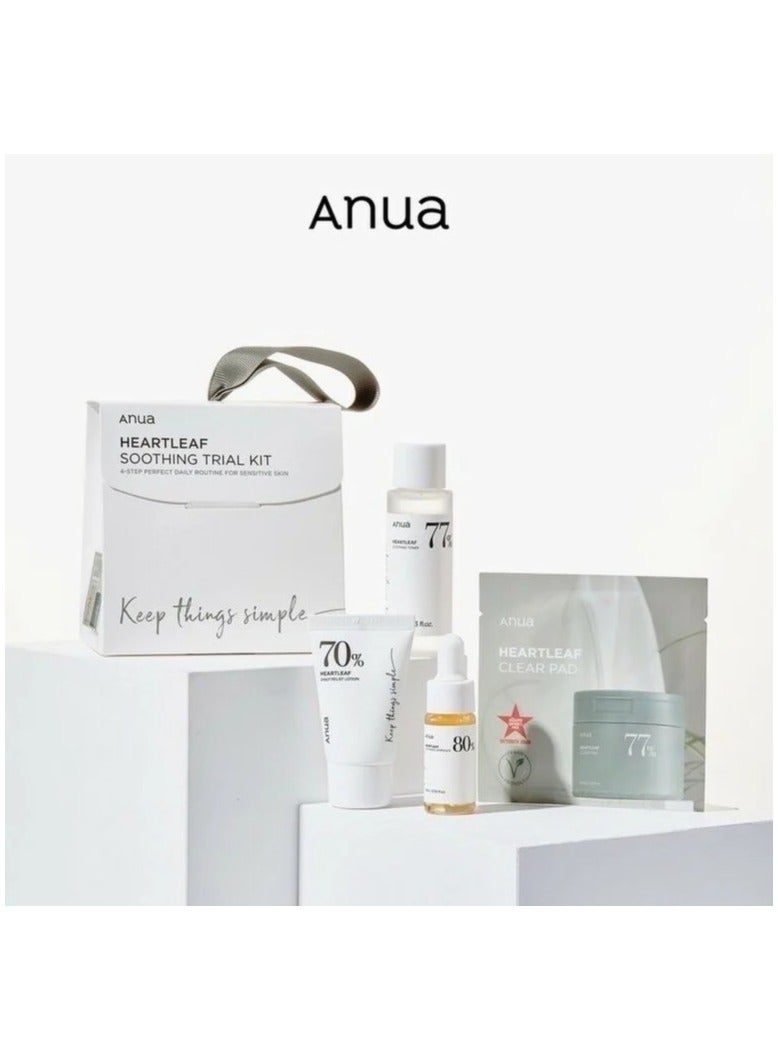 Heartleaf Soothing Trial Kit 4 Step Perfect Daily Routine For Sensitive Skin KITNone