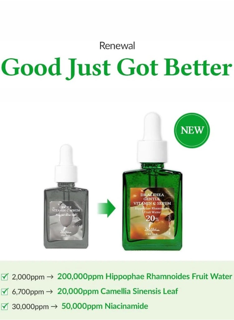 Dr. Althea Gentle Vitamin C Serum – Brightening & Hydrating Face Serum, 30ml – Even Skin Tone & Antioxidant Protection