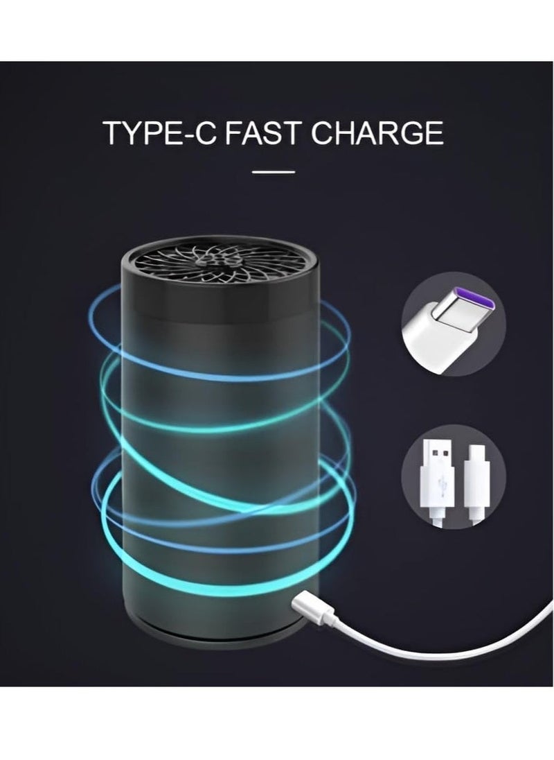 Car Bakhoor with Quran Speaker – Portable Arabian Electronic Aromatherapy Incense Burner, Rechargeable USB-C Quran Speaker, Ramadan Aroma Diffuser