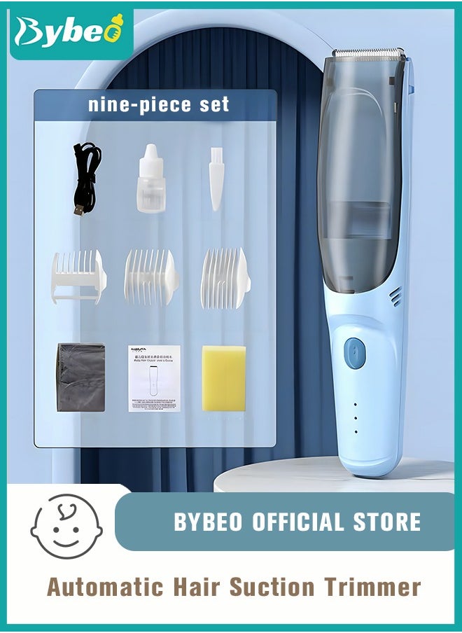 Baby Hair Clipper with Vacuum, Silent Kids Hairs Trimmer Kit with 3 Ceramic Blade Guide Combs, Waterproof u0026 USB Charge for Children Infant Boys Girls