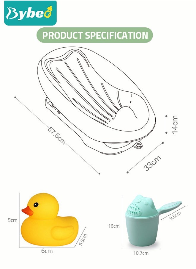 Baby Bath Seat, Bath Chair With Washing Hair Shower Shampoo Cup For Newborn to Toddler Infant Bather Support Use in the Sink or Bathtub Includes 3 Reclining Positions