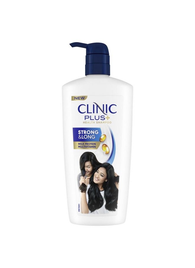 Strong & Long Shampoo 650 Ml|| With Milk Proteins & Multivitamins For Healthy And Long Hair - Strengthening Shampoo For Hair Growth