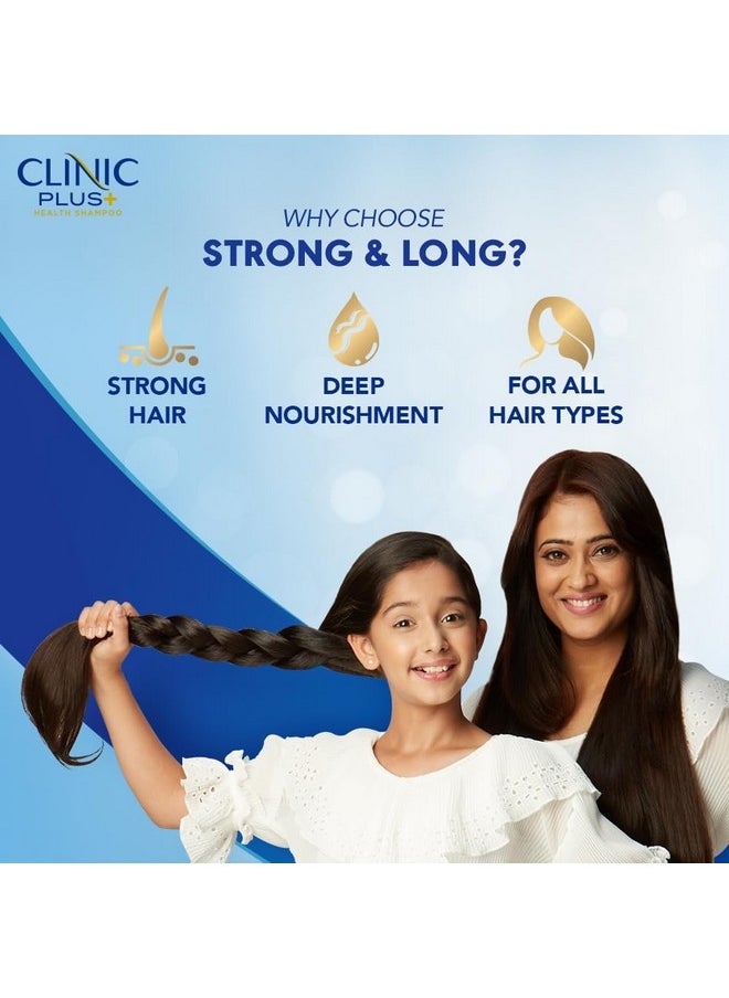 Strong & Long Shampoo 650 Ml|| With Milk Proteins & Multivitamins For Healthy And Long Hair - Strengthening Shampoo For Hair Growth
