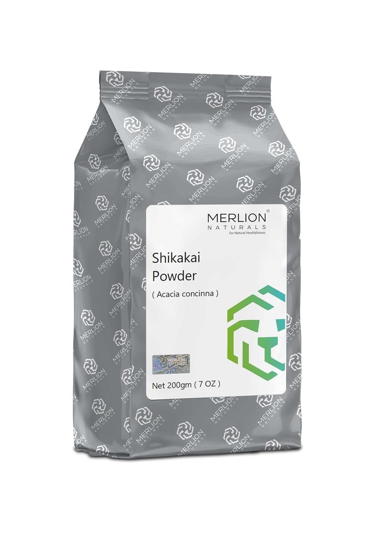 Shikakai Powder by Merlion Naturals | Acacia Concinna | 100% Natural Shampoo (200gm)
