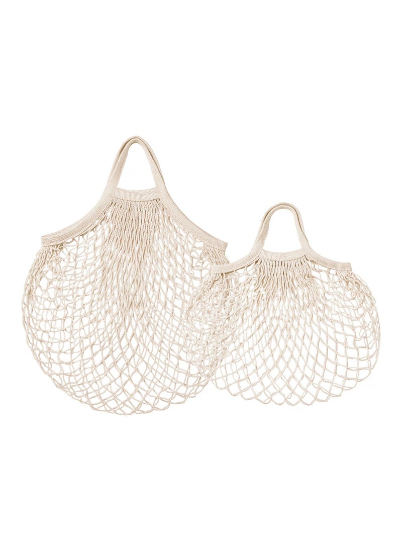 Net bag, set of 2, natural