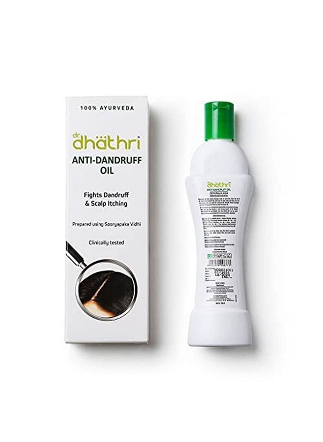 Anti Dandruff Oil - 100Ml Pack Of 2 | Anti Dandruff Hair Oil | Herbal Hair Oil For Dandruff And Itchy Scalp | Ayurvedic Hair Oil For Dandruff Treatment | Dhathri Hair Oil For Men And Women