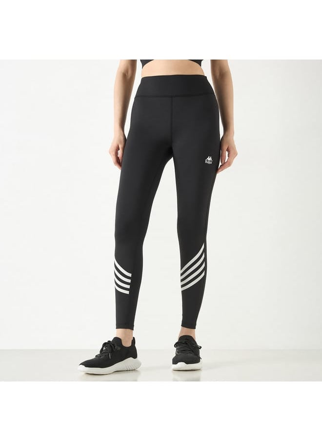 Kappa Striped Leggings with Elasticated Waistband