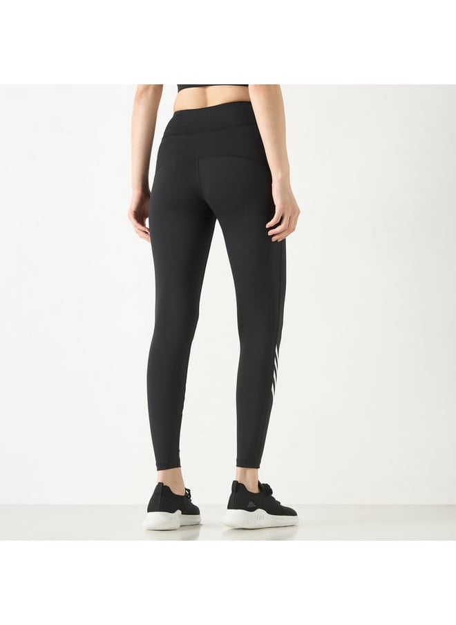 Kappa Striped Leggings with Elasticated Waistband