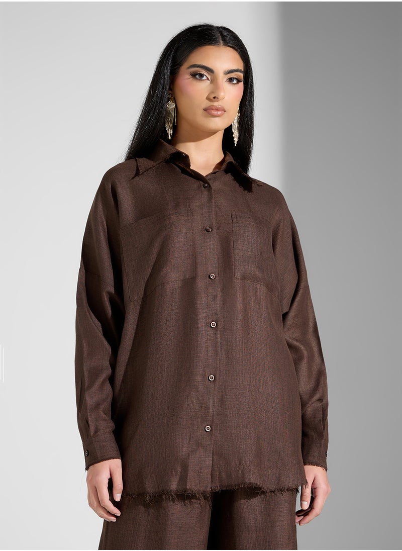 COLLARED NECK 2PCS SET
