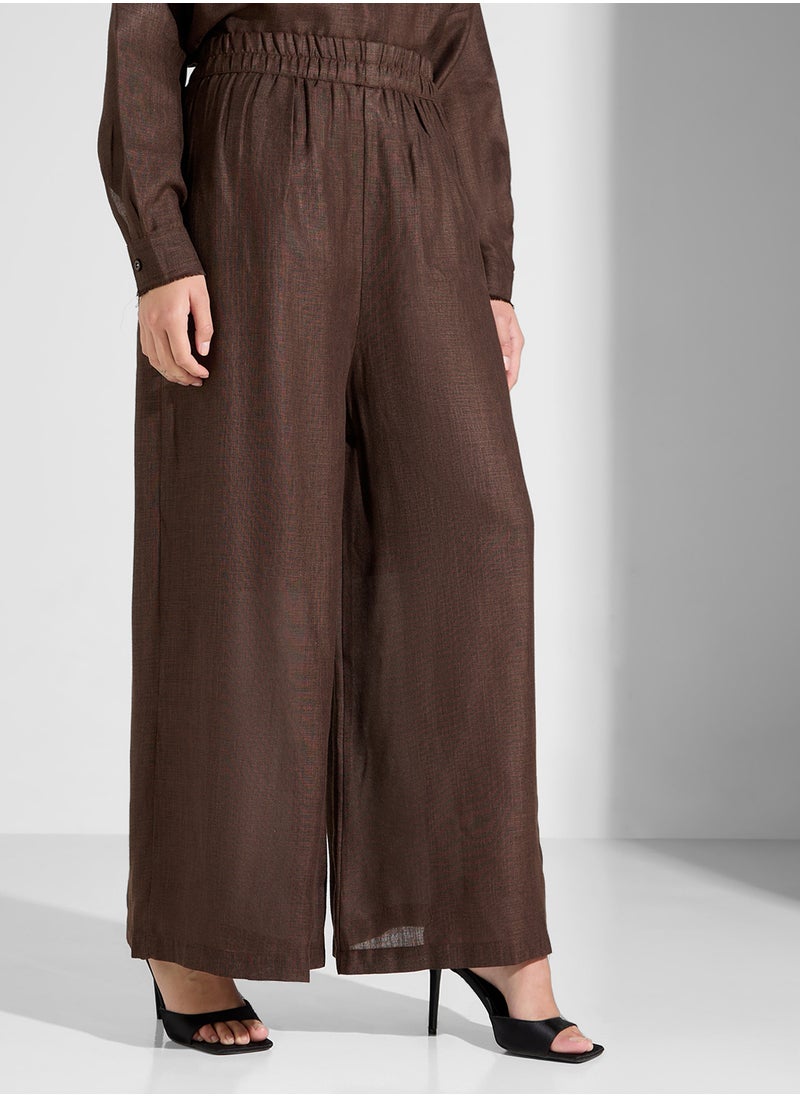 COLLARED NECK 2PCS SET