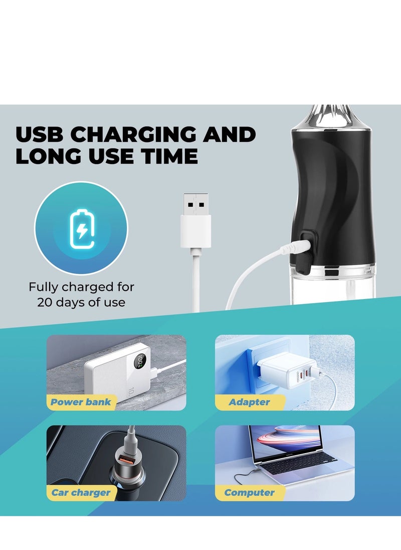 Toothpaste Dispensers  USB Rechargeable Water Jet Teeth Cleaner with Water Flosser
