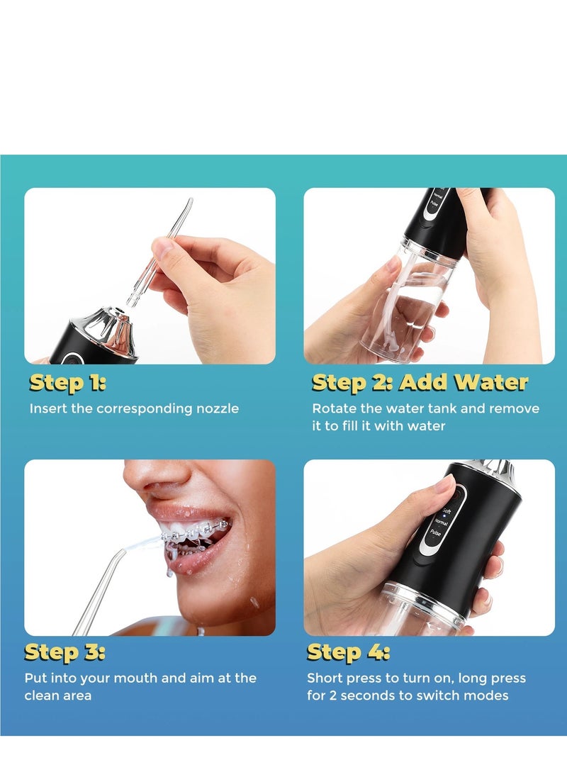 Toothpaste Dispensers  USB Rechargeable Water Jet Teeth Cleaner with Water Flosser