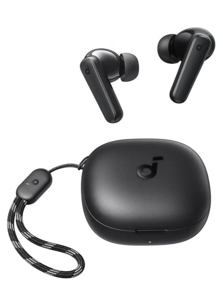Anker P25i True Wireless Earbuds – 30+ Hours Playtime, Clear Calls & Deep Bass, IPX5 Water-Resistant, 22 EQ Presets via Connect App, Quick Connectivity – Black