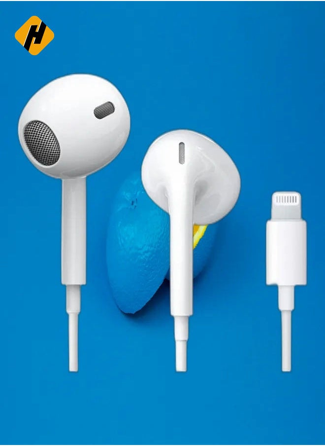 Lightning Headphone Wired for iPhone 13 [Apple MFi Certified] Built-in Microphone & Volume Control, in-Ear Stereo Headset Compatible with iPhone 13 Mini/SE/12 Pro/12Pro Max/11/X/8 7-All iOS System