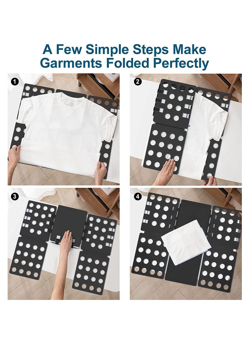 Shirt Folder Clothes Folding Board Laundry Room T Shirt Adjustable PP Plastic Folding Board Easy to Fold Clothes