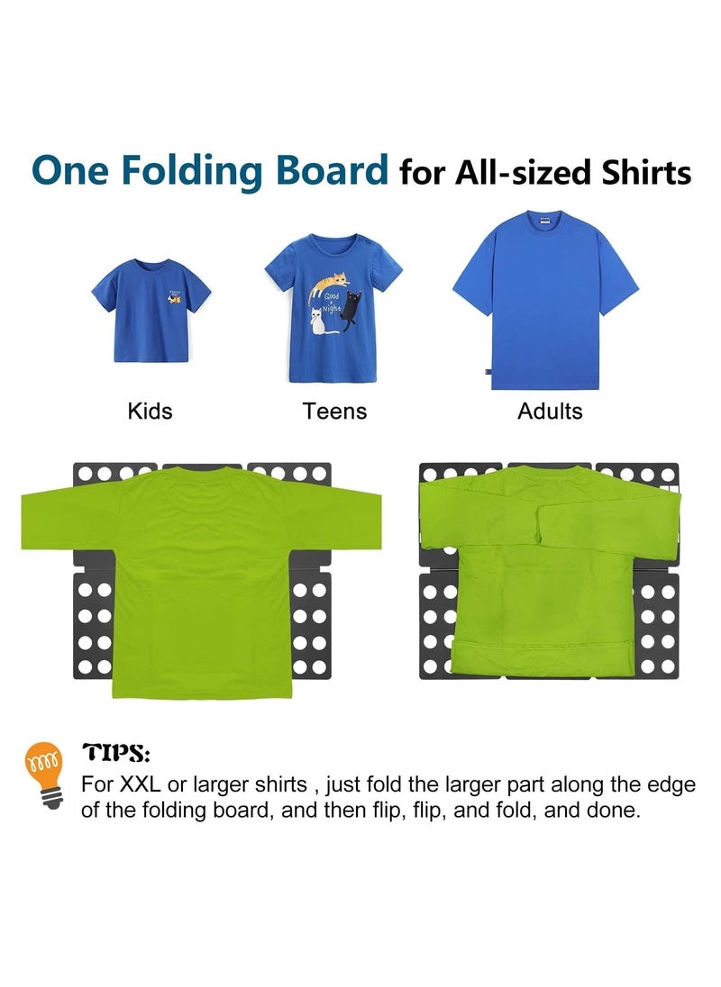 Shirt Folder Clothes Folding Board Laundry Room T Shirt Adjustable PP Plastic Folding Board Easy to Fold Clothes