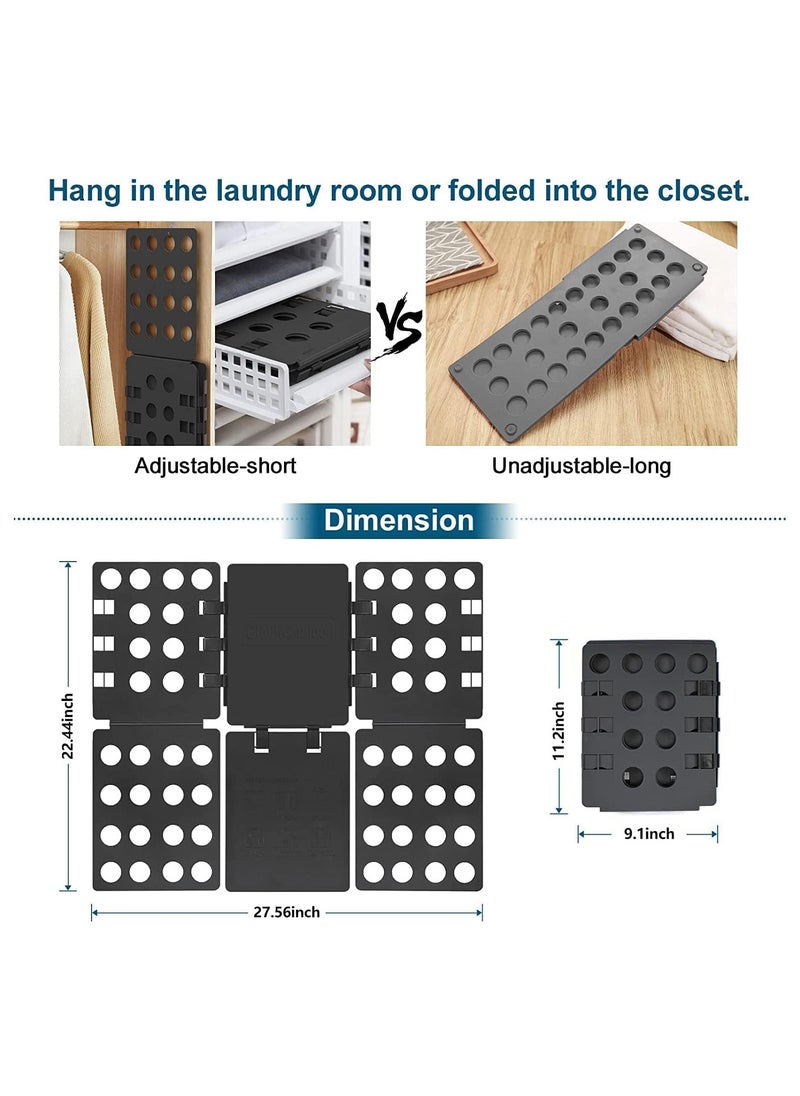Shirt Folder Clothes Folding Board Laundry Room T Shirt Adjustable PP Plastic Folding Board Easy to Fold Clothes