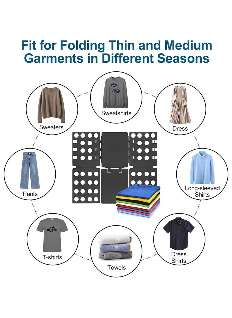 Shirt Folder Clothes Folding Board Laundry Room T Shirt Adjustable PP Plastic Folding Board Easy to Fold Clothes