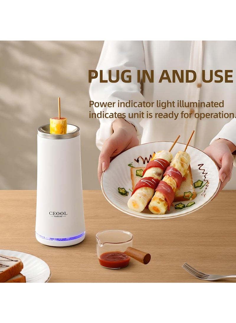 Electric Egg Sausage Machine, Egg Roll Sausage Breakfast Maker, Smart Egg Boiler, Automatic Rising Egg Roll Maker, Steaming u0026 Boiling Cookware