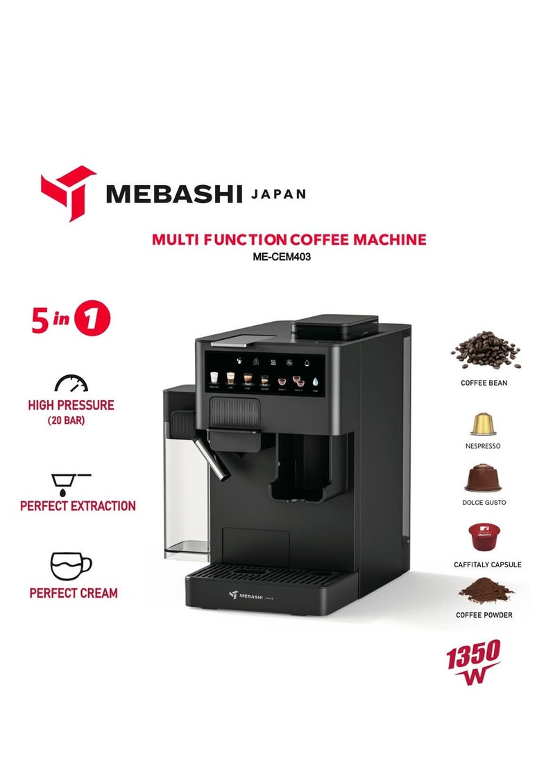 5 in 1 Coffee Machine with Coffee Capsule
