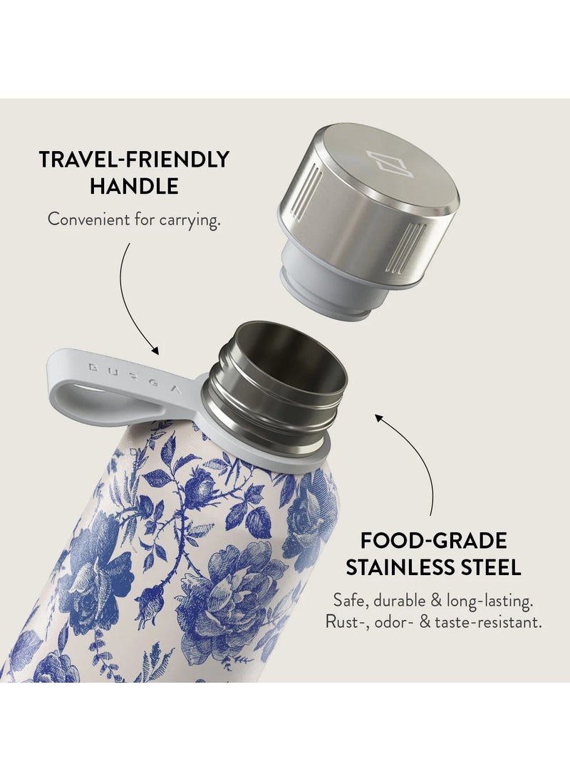 Insulated Water Bottle (17oz) Stylish Stainless Steel Water Bottles Durable Metal Water Bottle Stays Hot or Cold Anti-Slip, Leak-Proof Reusable Water Bottle - Femme Fatale - Water Bottle