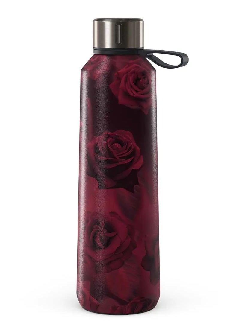 Insulated Water Bottle (17oz) Stylish Stainless Steel Water Bottles Durable Metal Water Bottle Stays Hot or Cold Anti-Slip, Leak-Proof Reusable Water Bottle - Femme Fatale - Water Bottle