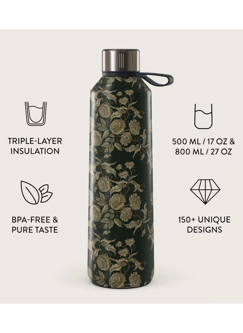 Insulated Water Bottle (17oz) Stylish Stainless Steel Water Bottles Durable Metal Water Bottle Stays Hot or Cold Anti-Slip, Leak-Proof Reusable Water Bottle-Destiny - Water Bottle