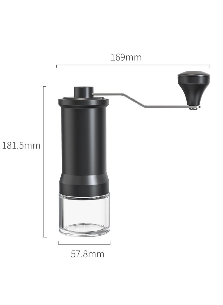 Manual Coffee Grinder, Ceramic Burr Coffee Grinder Manual Adjustable for Fine/Coarse Grind, Portable Spice Grinder with Cleaning Brush for Home, Travel, Camping
