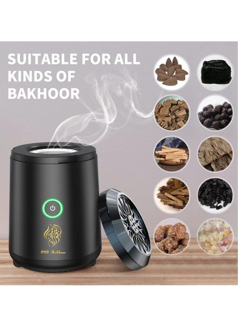 Compact Bakhoor Burner – Rechargeable USB Aroma Diffuser for Home and Car