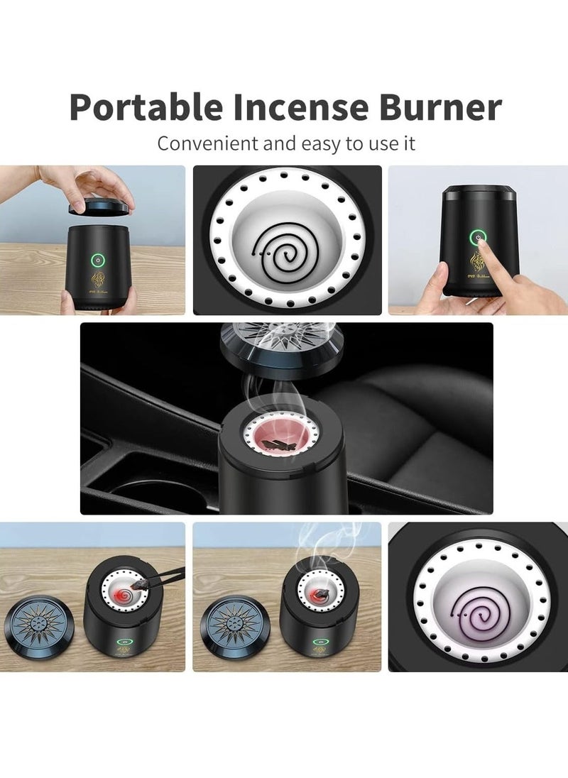 Compact Bakhoor Burner – Rechargeable USB Aroma Diffuser for Home and Car