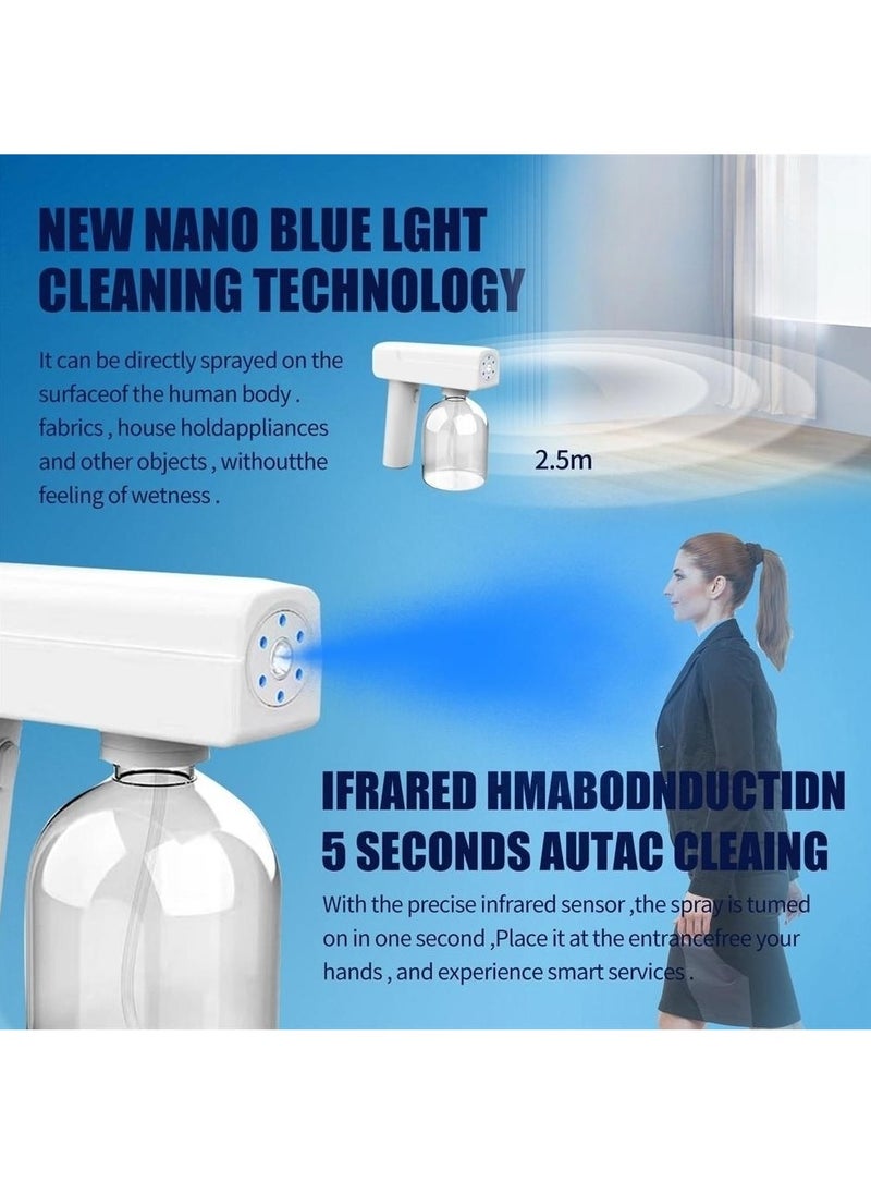 Portable Handheld Electrostatic ULV Sprayer with Adjustable Spray Volume for Effective Touchless Sanitization Wireless Rechargeable Fogger Gun