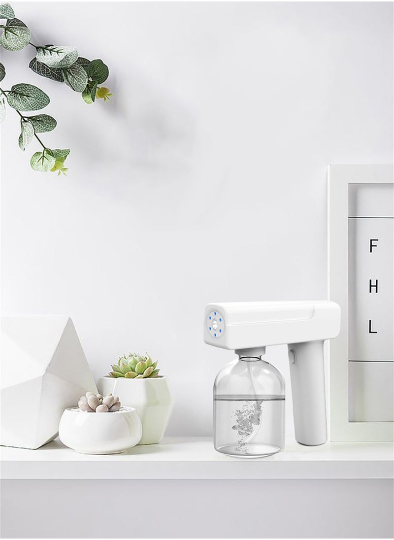 Portable Handheld Electrostatic ULV Sprayer with Adjustable Spray Volume for Effective Touchless Sanitization Wireless Rechargeable Fogger Gun