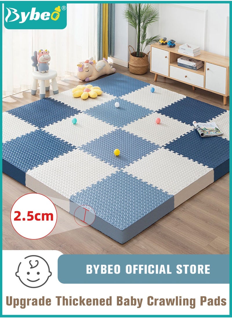 9PCS Baby Play Mat, Composable Babies Playing Pen Tummy Time Playmat u0026 Crawling Mats, Upgraded Thickened Floor Soft EVA Mat for Infants, Babies,Toddlers, Indoor Outdoor Use,  60*60cm, 25mm