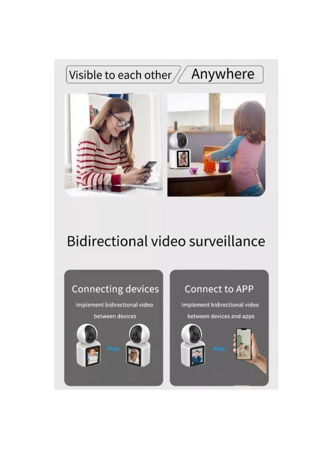 Indoor Security Camera 1080P Full HD ,2.8inch HD Display and two-way video calling, Human/Pet /Baby Monitor/Pet Camera/Home Security APP:im CAM