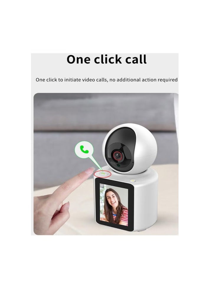 Indoor Security Camera 1080P Full HD ,2.8inch HD Display and two-way video calling, Human/Pet /Baby Monitor/Pet Camera/Home Security APP:im CAM