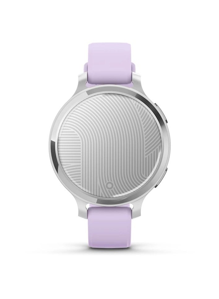 Lily 2 Active - 38MM - Silver with Purple Jasmine Silicone Band Silver with Purple Jasmine Silicone Band - Up to 9 Days of  Battery life  - 0.84