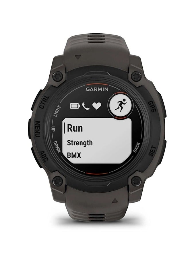Instinct E - 40MM - Black with Charcoal Band - Up to 14 Days of  Battery life  - 0.6