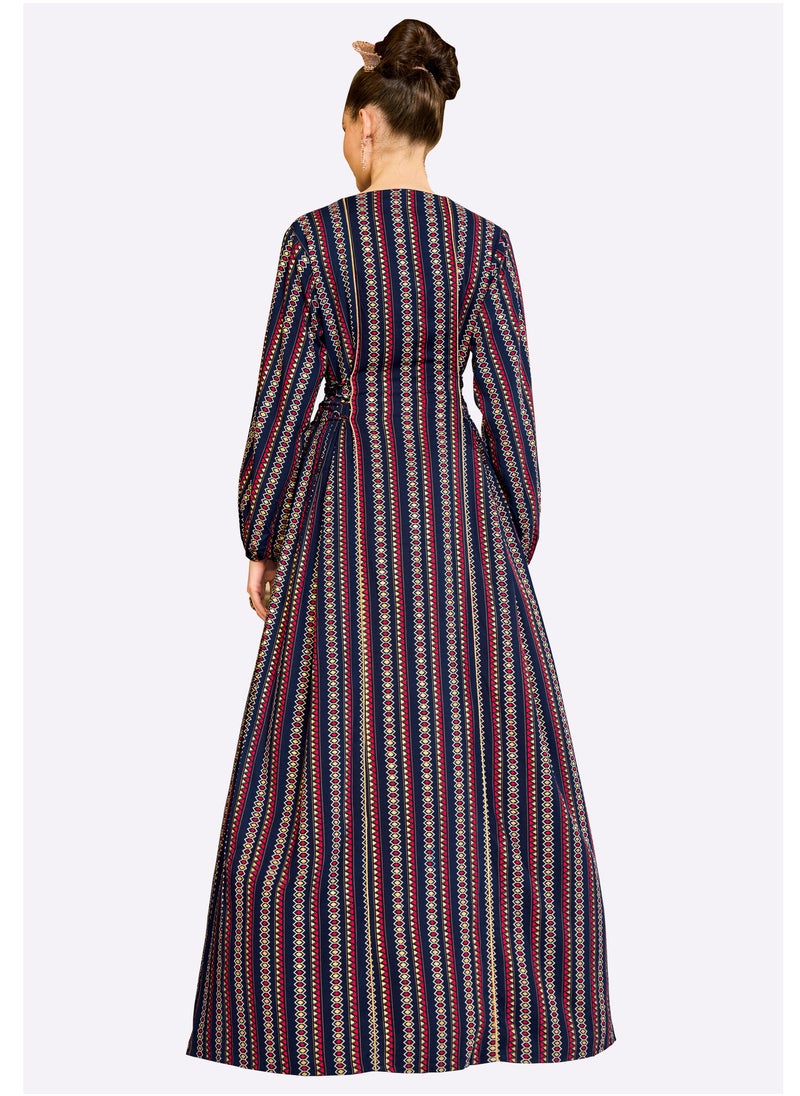 Sara Arabia Circle Stripe Jalabiya