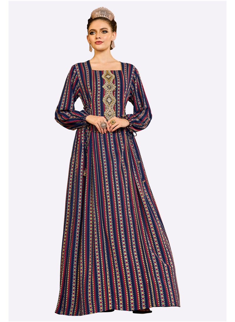 Sara Arabia Circle Stripe Jalabiya
