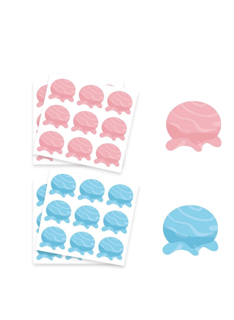 Baby Gender Reveal Board, Party Supplies Kit with Decorations Games Gender Reveal Voting Poster Board with Stickers, Chalkboard Design Party Games Kit (Bee)