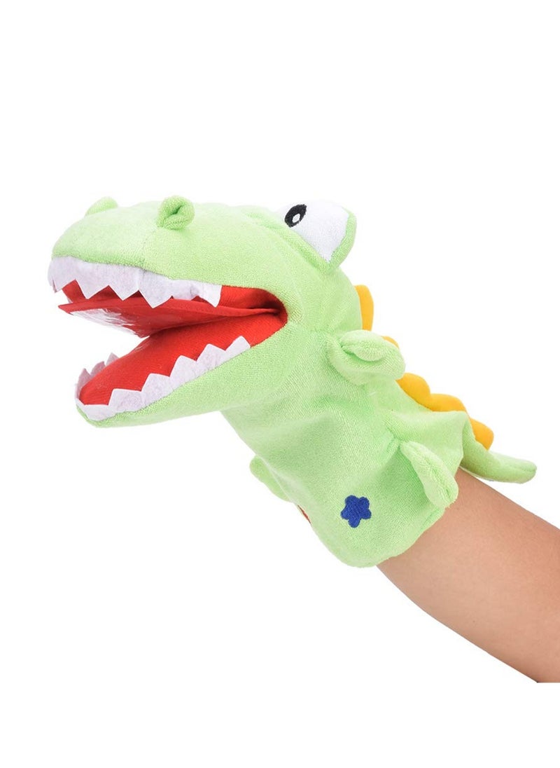 Crocodile Hand Puppet, Animal Hand Puppet, Cartoon Animal, Suitable for Boys and Girls Birthday Gift (Crocodile, 28 cm)