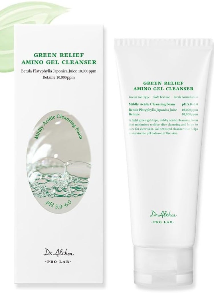 Dr. Althea Green Relief Amino Gel Cleanser – Gentle & Hydrating Face Wash, 100ml – Soothing, pH-Balanced & Ideal for Sensitive Skin