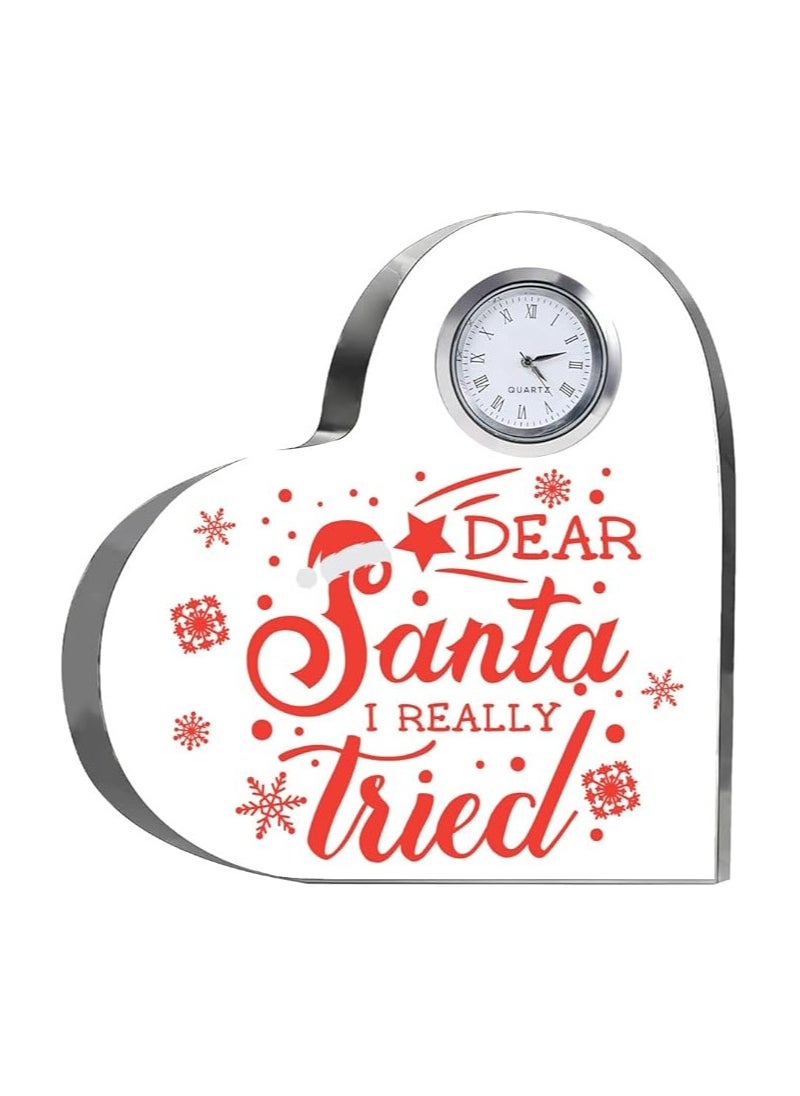 Heart-Shaped Crystal Clock Gift-Thoughtful Presents Gifts For Your Friends And Family